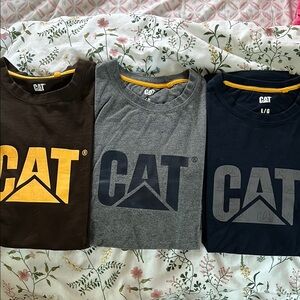 CAT T-Shirt Set - Brown, Gray, and Blue